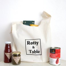 画像3: Rotty&Table　ロゴ入りショッピングバッグ　エクリュ　 (3)