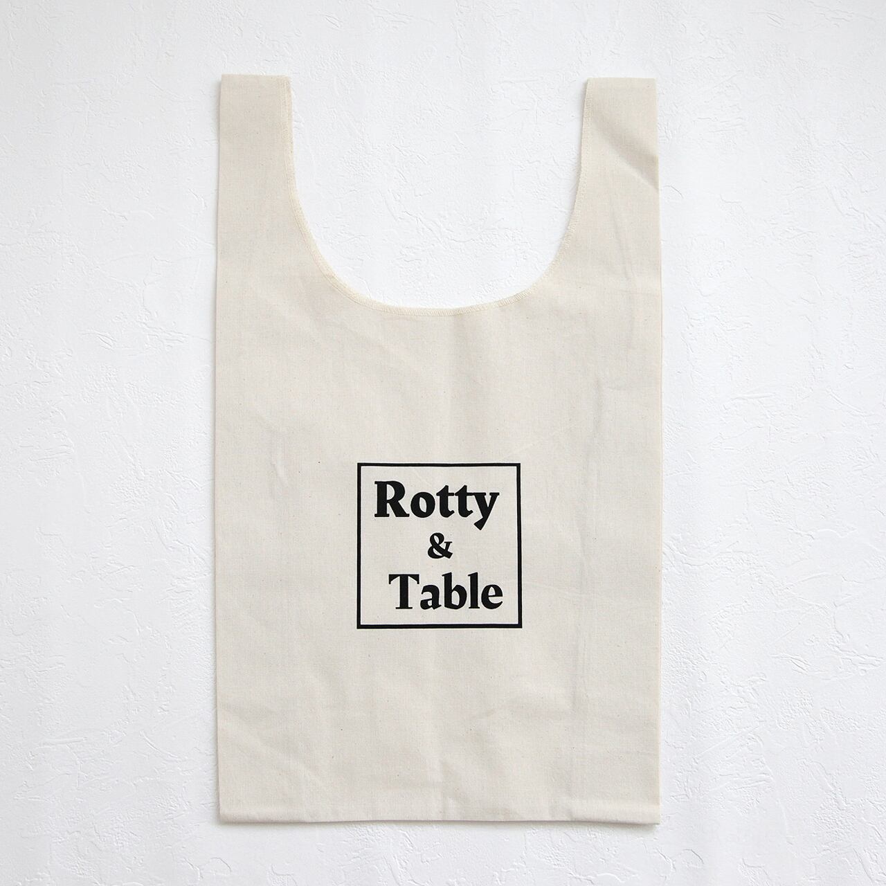 画像1: Rotty&Table　ロゴ入りショッピングバッグ　エクリュ　 (1)